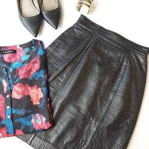 LORD & TAYLOR Genuine Leather Skirt!